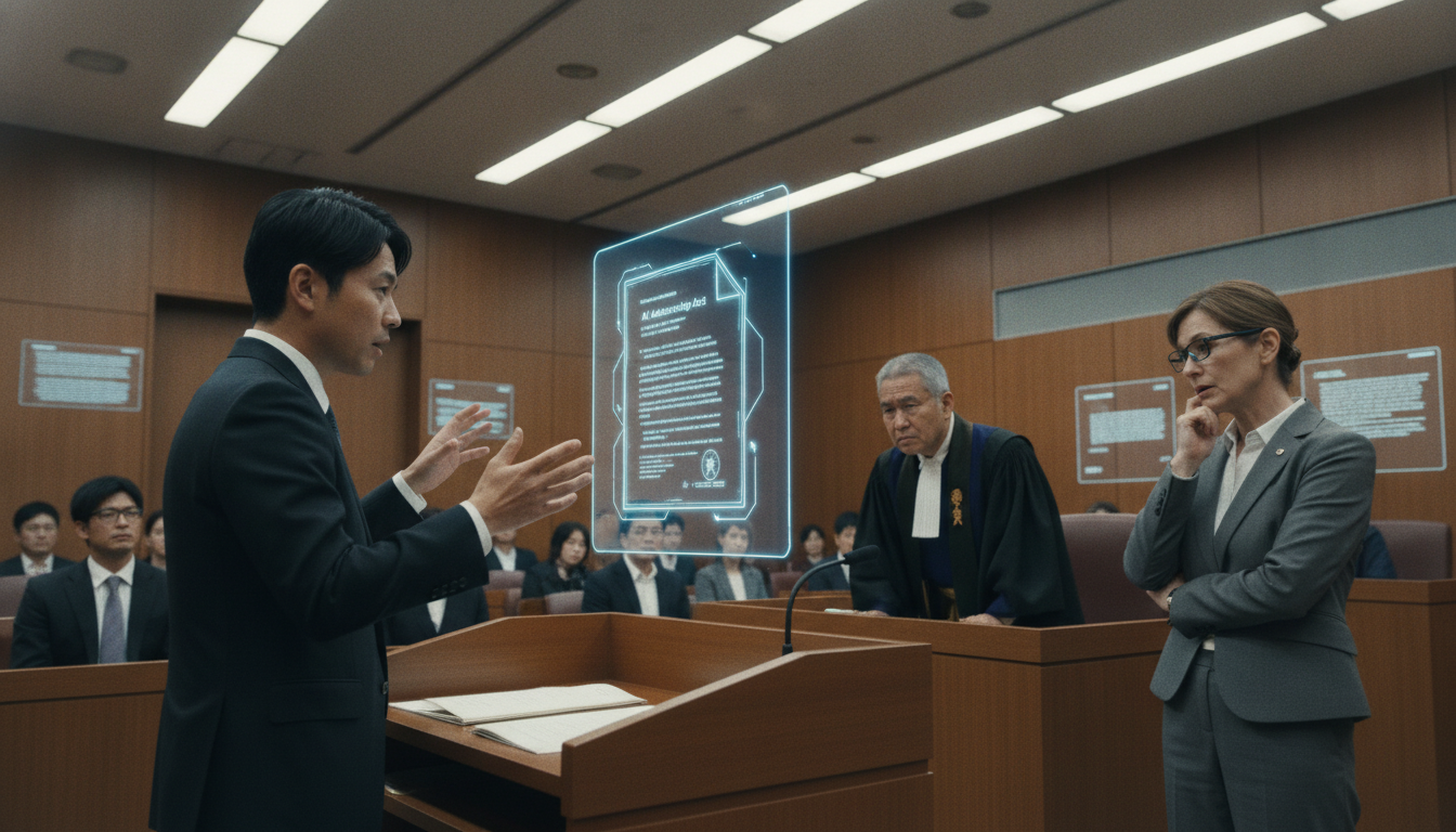 AIが書いた小説の著作権者は誰か——創作の帰属が問われる2035年の判決
