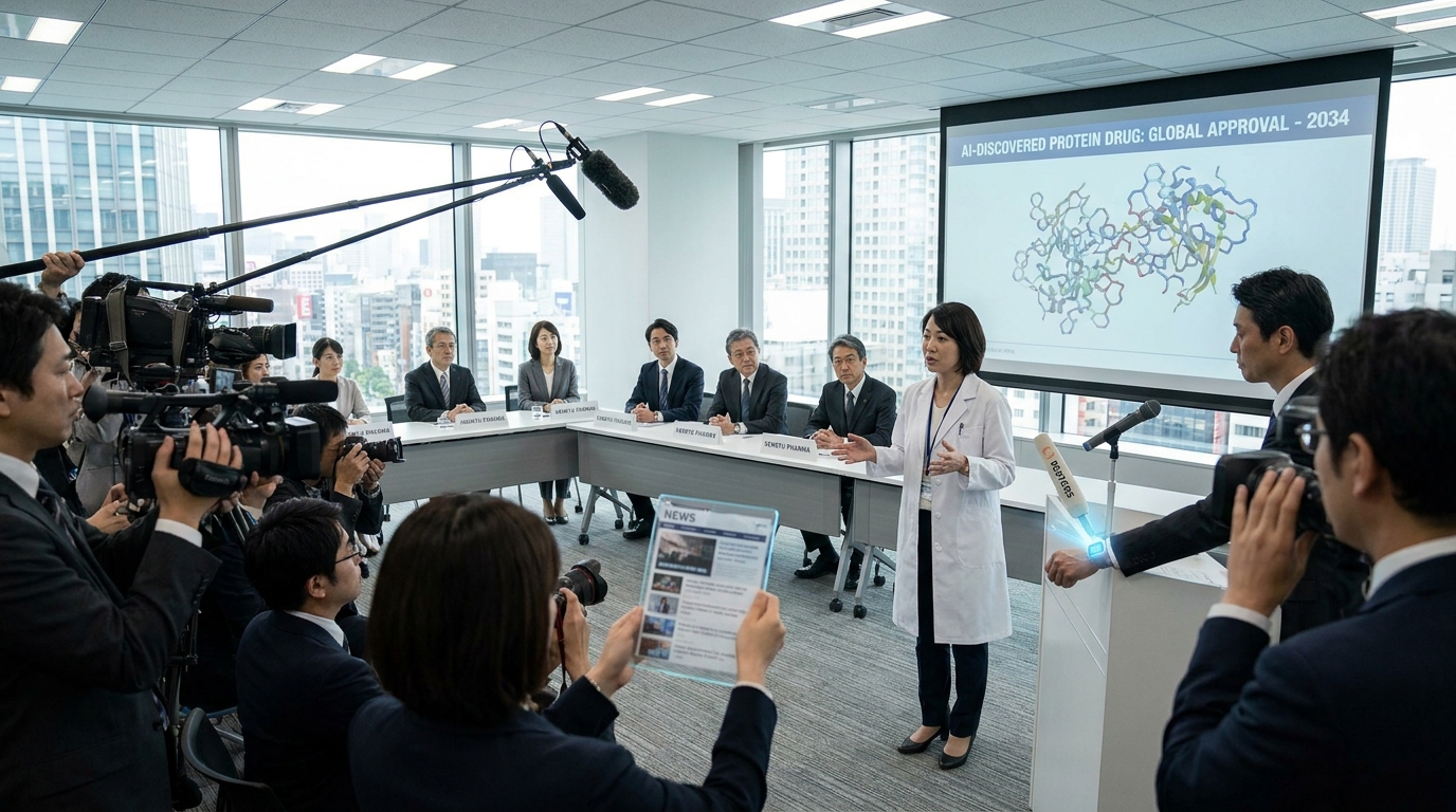 AIが発見した新型タンパク質医薬 2034——創薬パラダイムの転回