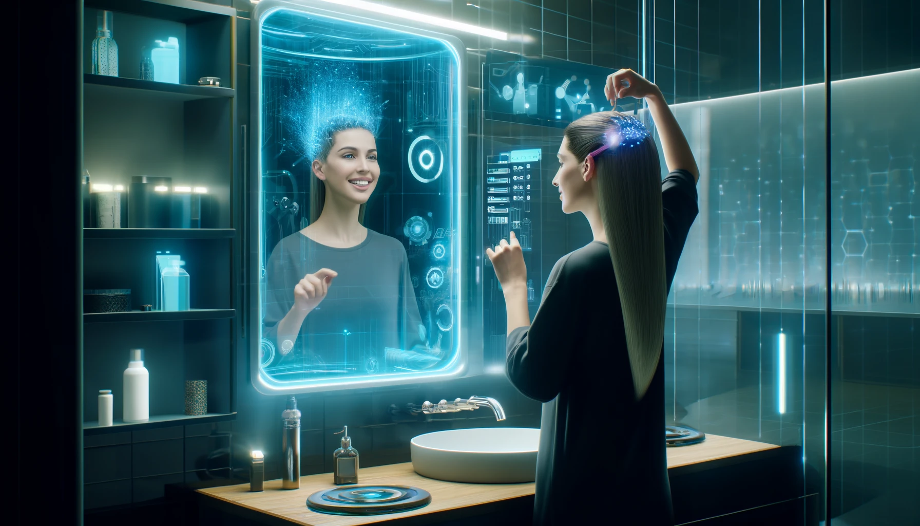 髪のナノスタイリング、朝のセットが数秒で完了