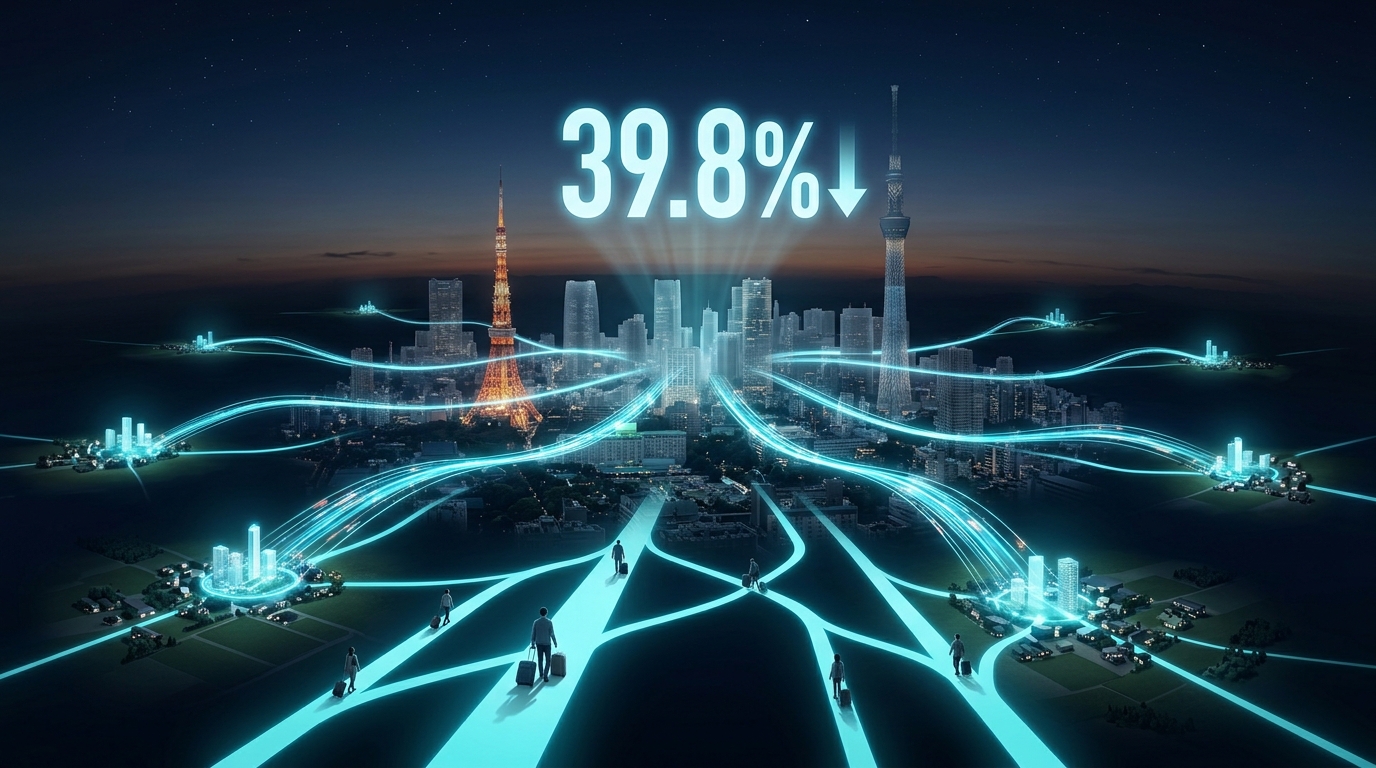東京定住率、初の40%割れ——「住所」という概念が揺らぐ